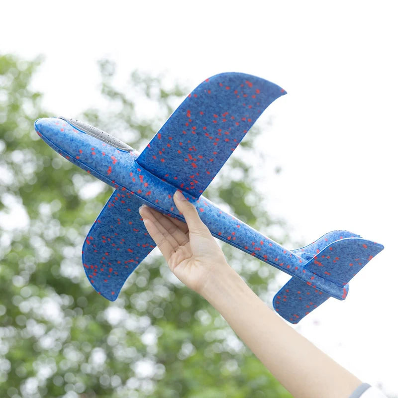 48cm Large EPP Foam Hand Throwing Aircraft Toys Gyratory Stunt Pressure Resistant Model Aircraft Outdoor For Boys Children Gift