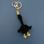 Cute Small Bear Couple Keychains Knitting Cartoon Bear Mini Animal Doll Keyrings Crochet Keychain Wholesale Custom Acceessories