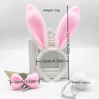 3pcs /set New June 1 Children's Day Holiday Party Activity Performance Animal Plush Rabbit Ears Hair Hoop Accessories Headdress