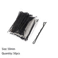50pcs 50/60/70mm Hair Pin And Clips U Shape For Headpiece Women Girls Hairpins Accessories Bride Wedding Head Jewelry Decoration