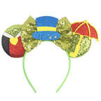 2026 Trip Mouse Ears Headband for Girls Women Sequin Castle 5"Bow Hairband Festival Party Cosplay DIY Hair Accessories