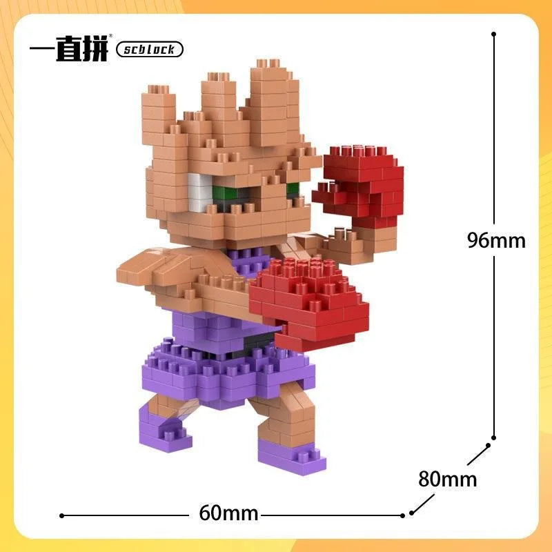 Pokemon Building Blocks Small Cartoon Mini Block Pikachu Charizard Eevee Mewtwo Anime Assemble Action Model Dolls Boys Toys