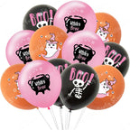 Halloween Balloons 12 Inch Black Orange White Pink Latex Balloon for Halloween Holiday Events Party Favors Supplies Decoration