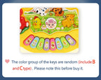 Kids Cartoon Piano Keyboard Game with Animal Sounds Flashing Light Music Baby Instrument Music Toys Educational Toys Kids Gifts