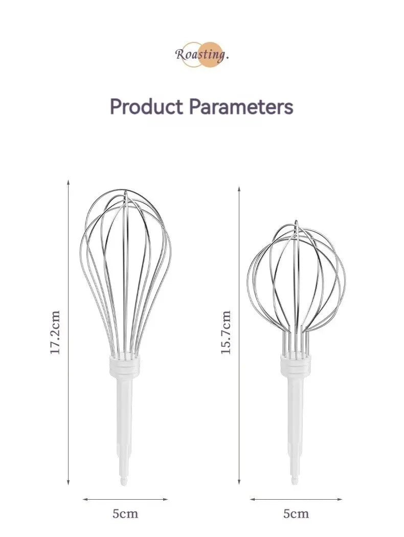1pc Wireless Electric Food Mixer Portable 3 Speeds Egg Beater Baking Dough Cake Cream Milk Frothers Kitchen Tools