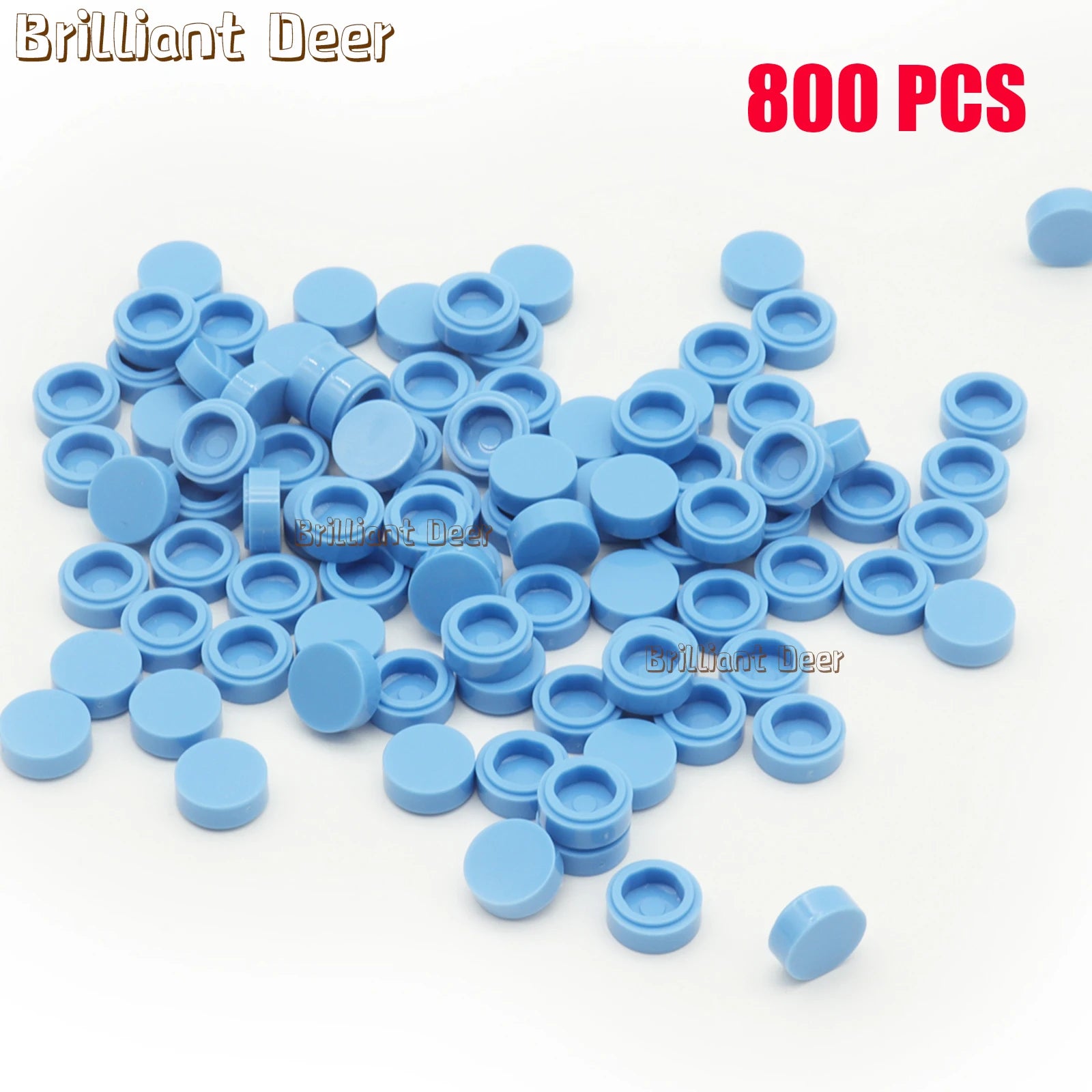 800PCS FLAT Tile 1x1 Dots Round Bricks 35381 98138 MOC DIY Building Blocks Parts for Mosaic Portrait Art Design Children Toys
