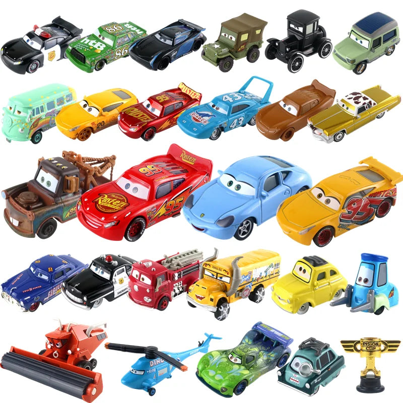 Cars Toys Lightning McQueen Sally Carrera Mater Cruz Ramirez Chick Hicks Jackson Storm‌ Diecast Metal Peripheral Birthday Gifts