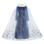 Elsa Dress for Girl Princess Birthday Party Winter Costume Kids Cosplay Frozen Evening Long Sleeve Clothes Snow Queen