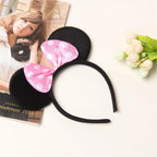 Knot Accessories Minnie Hairbands Favors Mom Lovely Ears Kids Mickey Headbands Hair Boys Party Sequin Baby Birthday Bows Girls