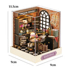 Wooden Miniature Doll House DIY Small House Kit Making Room Toys 3D Puzzle Assembly Building Model Toys for Birthday Gifts