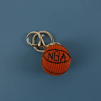 Creative Crochet Soccer Keyrings Wholesale Knitting Basketball Keychain Cute Sport Ball Series Crochet Keychain Custom Accessory