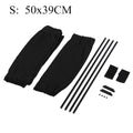 2pcs Universal Car Sun Shade Side Window Curtain Auto Foldable Uv Protection Black Pure Cloth Sun Visor Blinds Cover Car-Styling
