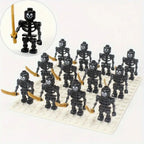 Skeleton Soldiers, Building Blocks, People, Halloween Figures, Mini Building Blocks, Ninja Bone People, Army Skeleton Corps