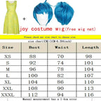 Movie Joy Disgust Cosplay Costume for Women Dress Halloween Costume Joy Disgust Outfits for Women Role Play
