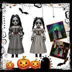 2D Halloween Ghost Doll Ground Plug-in Decoration Spooky Holiday Atmosphere For Patios Porches Outdoor Garden Horror Prop Deco