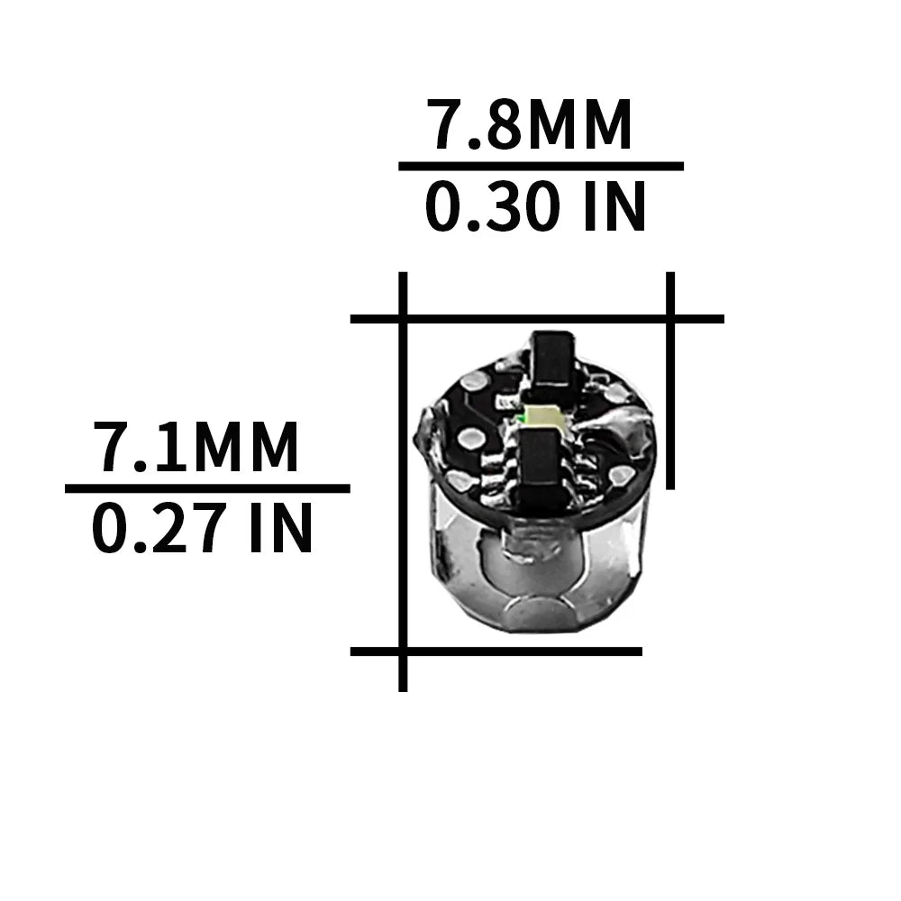 10pcs Super Mini Magnetic Led Lamp Toys 7.8mm *7.1mm DIY Model Making General Model Plus Light with Batteries and 1pc Magnet