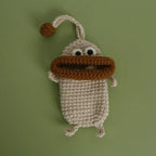 Cute Fruit Series Sausage Mouth Doll Crochet Keychains Custom Knitting Bag For Car Keys Holder Funny Doll Bag For Keys Storage