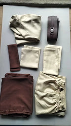 Obi Wan Kenobi Jedi Cosplay Costume Adult Unisex Coat Friar Uniform Robe Full Set Accessories Halloween Carnival Outfits