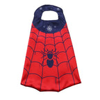Cartoon Superhero Costume Set for Boys and Girls Halloween Dress Up Spider Cape and Mask with Wristband