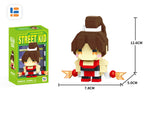 Anime Street Fighter Fighting Game Action Building Blocks KenMasters Hoshi Ryu ABS Kawaii Toys Building Blocks Gift For children