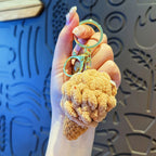 Handmaking Crochet Ice Cream Keyrings Wholesale Sweet Ice Cream Cone Series Crochet Keychain For Bag Pendant  Custom Accessories