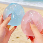 Plush Slow-Return Coconut Oil Handmade Squeeze Ball,Decompression Squeeze,6cm Round Malt Stress Relief Toy,Parties, Birthdays