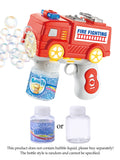 Bubble Gun Machine for Kids, Automatic Bubbles Toys Summer Outdoor Playing with LED Light Gifts Not Include Bubble Liquid