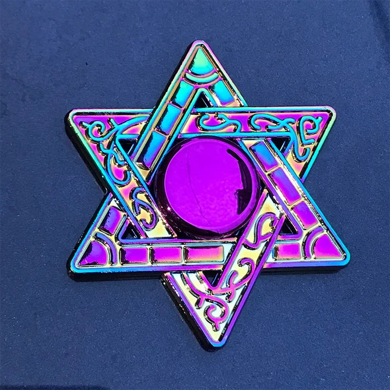 New Metal Rainbow Fidget Spinner Gradient Color R188 Mute Bearing EDC Hand Spinner Fingertip Gyro Anti-Anxiety Kids Adult Toys