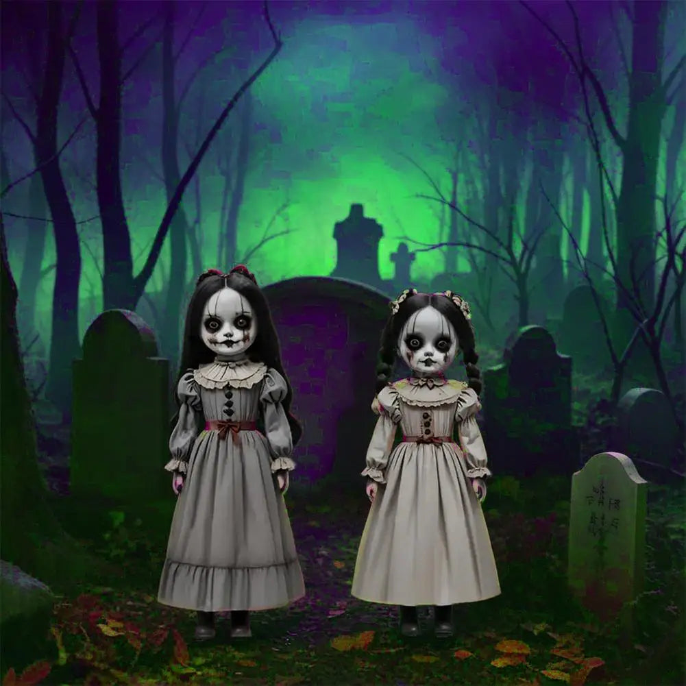 2D Halloween Ghost Doll Ground Plug-in Decoration Spooky Holiday Atmosphere For Patios Porches Outdoor Garden Horror Prop Deco
