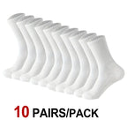 10/20 Pair Men Women Anti Odor Knitted Mid Tube Socks Suitable All Seasons Sweat Absorbing Breathable Couples Casual Sports Sock
