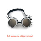 1 pcs Punk Glasses Men Women Costumes Sunglasses Luminous Led Sunglasses Boys Girls Eyewear Halloween Christmas Decor Sunglasses