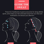 4PCS Unisex Sports Thin Headband Non-Slip Elastic Women Men Yoga Hair Bands Sweatband Football Running Biking Sports Hairband