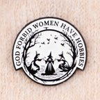 Vintage Witch Enamel Pin Fantasy Brooch Pines Lapel Pins Badge on Backpack Clothing Accessories Halloween Jewelry Party Gifts
