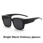 New Fashion Polarized Sunglasses Cover Over Myopia Prescription Glasses Portable Men Women Vintage Fishing Driving Eyewear
