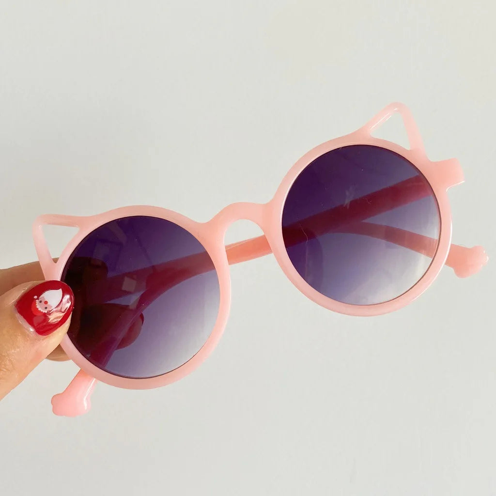 Girls Boys Cute Animal Cartoon Ears Sunglasses Outdoor Sun Protection Children Lovely Vintage Sunglasses Protection Classic Kids