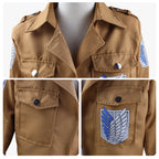Cosplay Anime Levi Ackerman Mikasa Ackerman Cosplay Costume Eren Jaeger Outfits Hange Zoe Cosplay Costume AOT Full Set