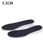 1Pair Height Increase Insoles Unisex Shoes Insole Height Lift Adjustable Cut Shoe Heel Insert Taller Support Absorbant Foot Pads