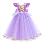 Elsa Anna Kid Princess Girls Dress Rapunzal  Kids Cosplay Halloween Vestidos Children Costume Birthday Party Dress