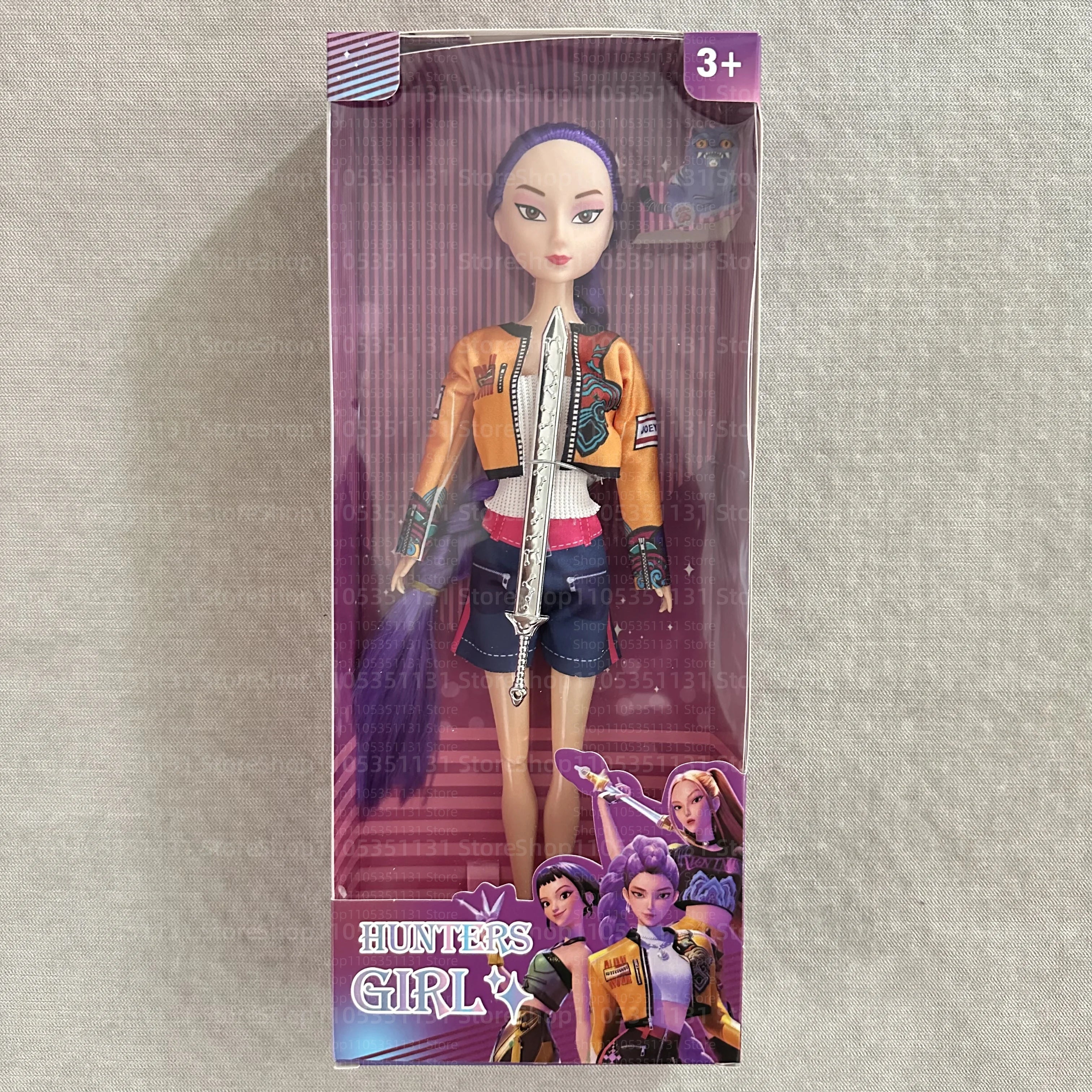 Kpop Rumi Mira Zoey Vinyl Doll Anime Hunters Girl 11 Inch Articulated With Theme Music Cute Toy 3PCS Set Gift for Kids Girl Fans