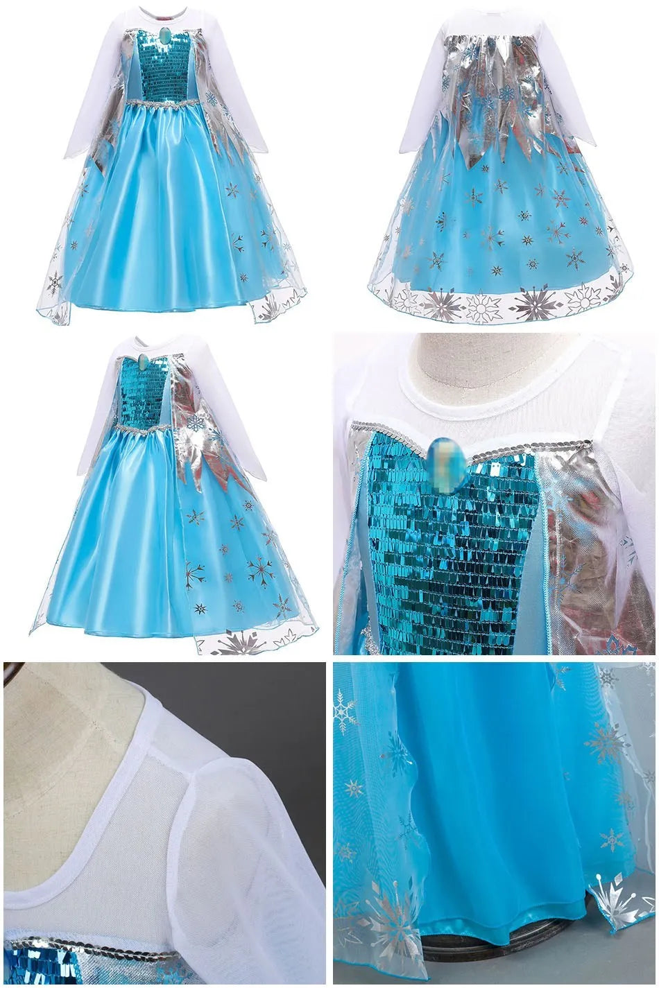 Girls Elsa Anna Dress Children Princess Carnival Dress Kids Jasmine Rapunzel Pageant Flower Disguise Birthday Cosplay Costume