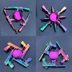 Dragon Wings Hand Spinner Alloy Low Noise Metal Rainbow Finger Spinner Anti-Anxiety High Speed Fingertip Gyro Birthday Gift