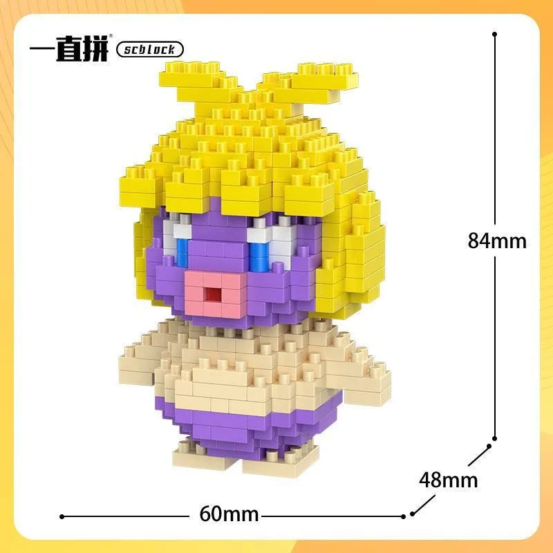 Pokemon Building Blocks Small Cartoon Mini Block Pikachu Charizard Eevee Mewtwo Anime Assemble Action Model Dolls Boys Toys