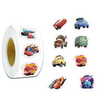 500PCS/Roll Disney Cars Cartoon Stickers Lightning McQueen Decals Graffiti Skateboard Phone Stickers Kids Decorations Labels