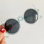 Girls Boys Cute Animal Cartoon Ears Sunglasses Outdoor Sun Protection Children Lovely Vintage Sunglasses Protection Classic Kids