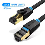 Vention Cat8 Ethernet Cable SFTP 40Gbps 2000MHz Cat 8 RJ45 Network Lan Patch Cord for Router Modem Internet RJ 45 Ethernet Cable