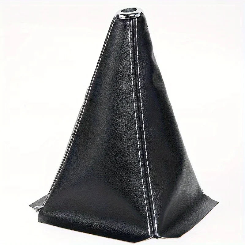 Car Gear Shift Knob Cover Universal Shifter Boot Dust Cover PU Leather Waterproof Decorate Fit for Most Manual/Auto Car Truck