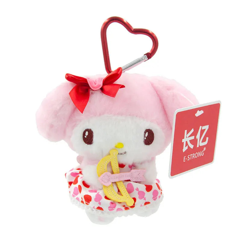 Kawaii Authentic Sanrio Hello Kitty  Kuromi Plush Doll Toys Pendant Cute Plush  Keychain Bag Pendant Christmas Gifts12CM