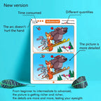 Find the Difference, Fun Concentration Training Game Pictures, Educational Items, Find Different Places, Reusable Erasable Pictures