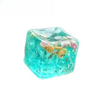 Squishy Ocean Shells Cube Stress Balls Squeeze Toy Transparent Maltose Cubes Fidget Toy Adult Sensory Stress Relief Fidget Toy