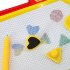 Kids Magnetic Drawing Board - black white Doodle Pad & Educational Art Toy, Best Gift for Children (Graffiti Set)